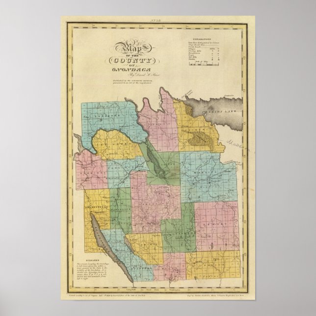 Póster Condado de Onondaga (Frente)