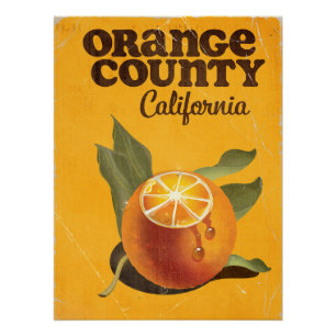 Póster Condado de Orange California