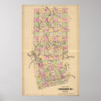 Póster Condado de Piscataquis, Maine