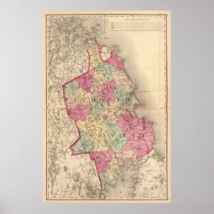 Póster Condado de Plymouth