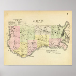 Póster Condado de Sarpy, Nebraska