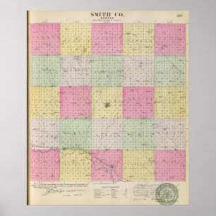 Póster Condado de Smith, Kansas