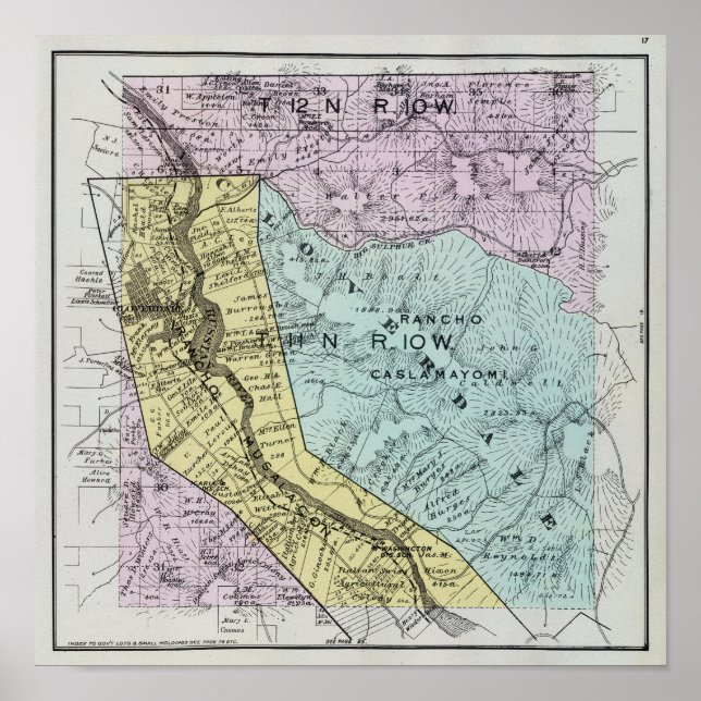 Póster Condado de Sonoma, California 18 (Frente)