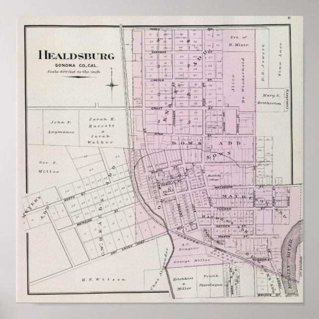 Póster Condado de Sonoma, California 22 (Frente)