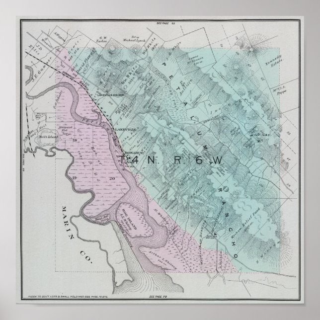 Póster Condado de Sonoma, California 23 (Frente)