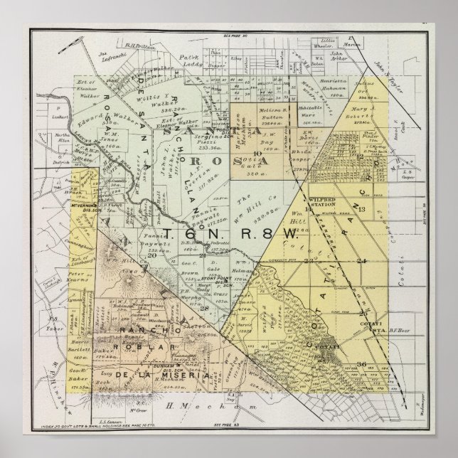Póster Condado de Sonoma, California 23 (Frente)