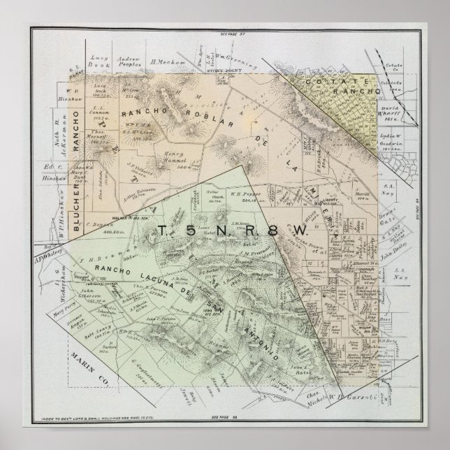 Póster Condado de Sonoma, California 26 (Frente)