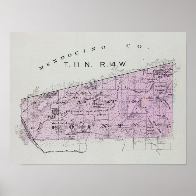 Póster Condado de Sonoma, California 36 (Frente)