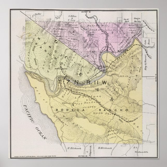 Póster Condado de Sonoma, California 8 (Frente)