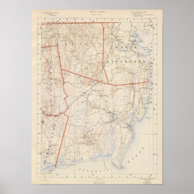 Póster Condado de Washington (Frente)