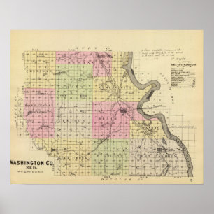 Póster Condado de Washington, Nebraska