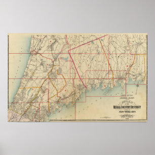 Póster Condado de Westchester, Nueva York