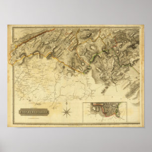 Póster Condado del sur de Edimburgo