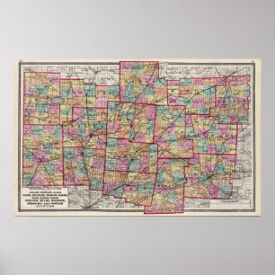 Póster Condados de Ohio 2