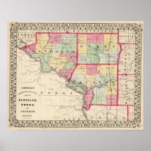 Póster Condados de Randolph, Perry y Jackson