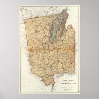 Póster Condados de Warren, Saratoga y Washington
