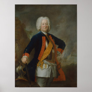 Póster Conde de mariscal de campo Finck von Finckenstein