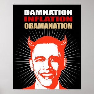 PÓSTER CONDENACIÓN. INFLACIÓN. OBAMANATION