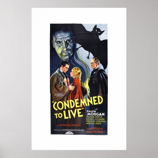 Póster Condenado a Vivir (xl) (Frente)