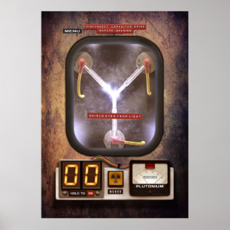 Póster Condensador Flux rústico Steampunk