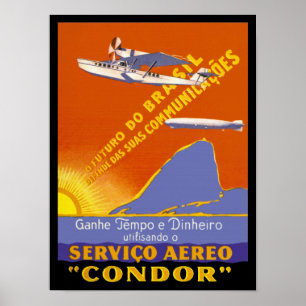 Póster Condor ~ Brazillian Air Service