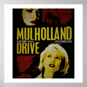PÓSTER CONDUCCIÓN DE MULHOLLAND DAVID LYNCH