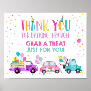 Póster Conducción por Chica de la fiesta de cumpleaños to