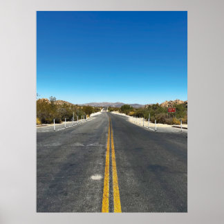 Póster "Conduciendo a través del árbol Joshua".