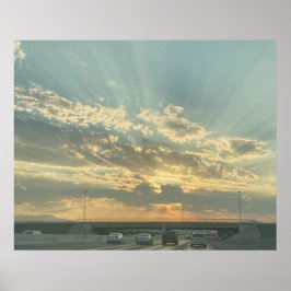 Póster Conduciendo hacia la luz