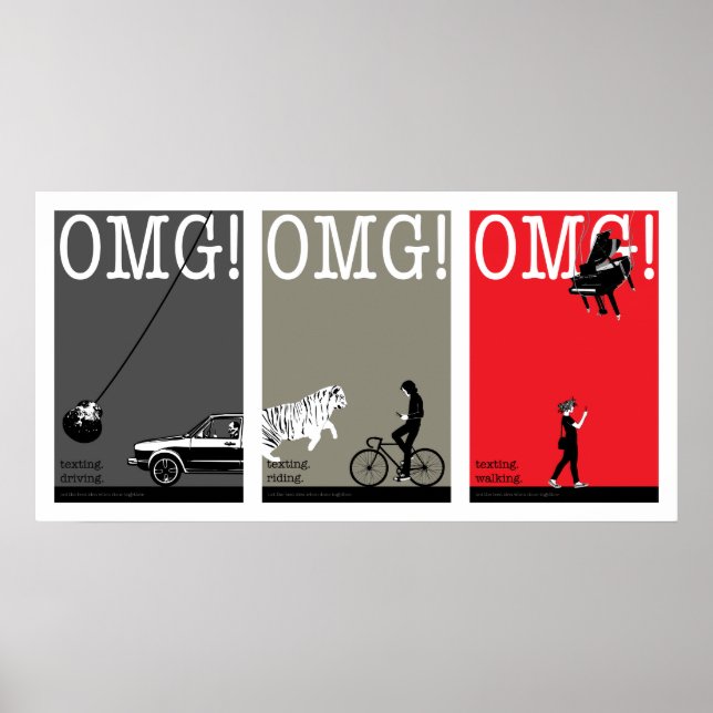 Póster conducir, andar caminando. 5 (Frente)