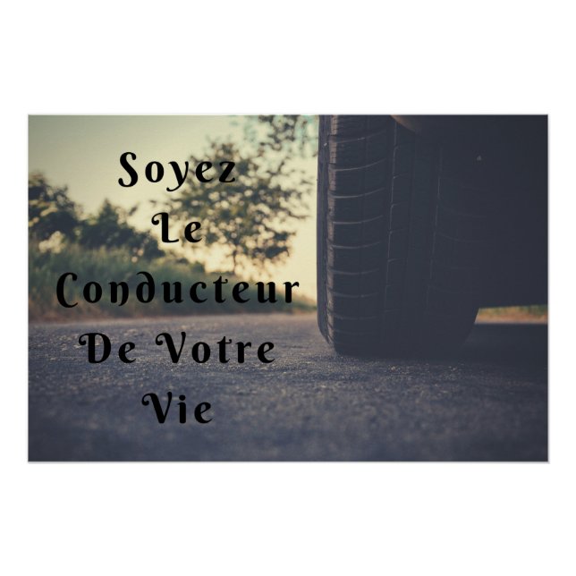 Póster “Conductor” Cartel Mural Cita Positiva (Anverso)