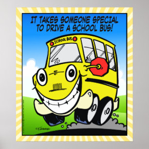 Póster Conductor de autobús escolar