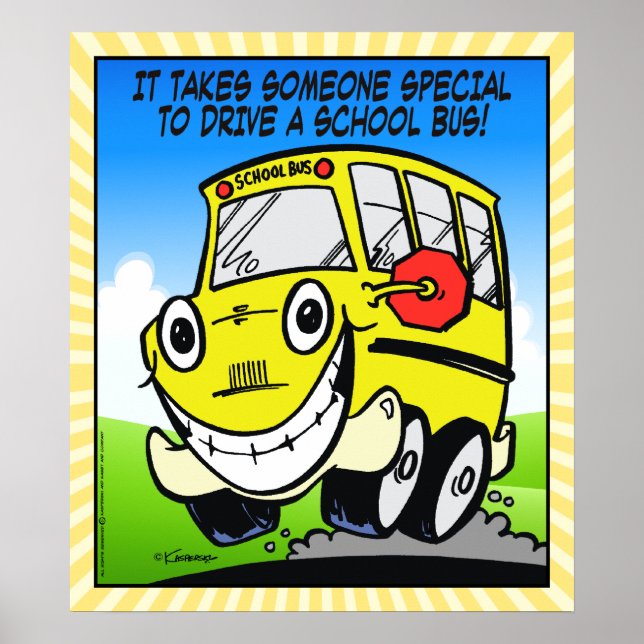 Póster Conductor de autobús escolar (Frente)