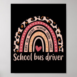 Póster Conductor De Autobuses 100 Días De Accidente Escol