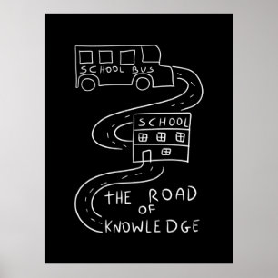 Póster Conductor de bus El camino del conocimiento