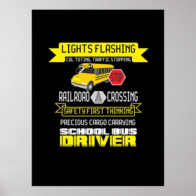 Póster Conductor de bus orgulloso (Frente)