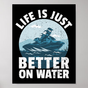 Póster Conductor de moto de agua Pwc, mejor en el agua
