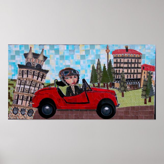 Póster Conductor de Pisa - Bonorand Art (Frente)