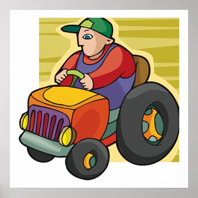 Póster Conductor de Tractor (Frente)