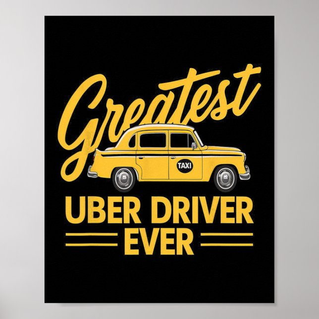 Póster Conductor de Uber Cada Vez Un Conductor De Uber Fu (Frente)