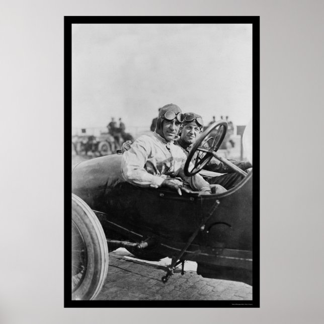 Póster Conductores de carreras automovilísticas Mercer 19 (Frente)