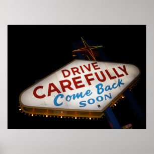 Póster Conduzca cuidadosamente