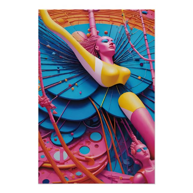 Póster Conectado al sueño - Ken Gage Art (Anverso)