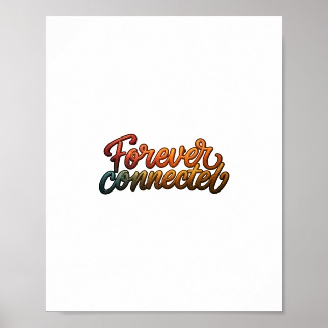 Póster Conectado para siempre (Frente)