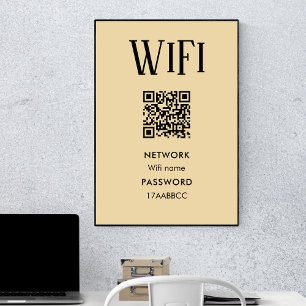 Póster Conectarse a Wifi   Buscar Para Conectar La Contra