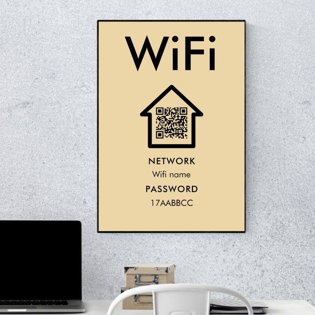 Póster Conectarse a Wifi | Escanear Para Conectar La Habi (Subido por el creador)