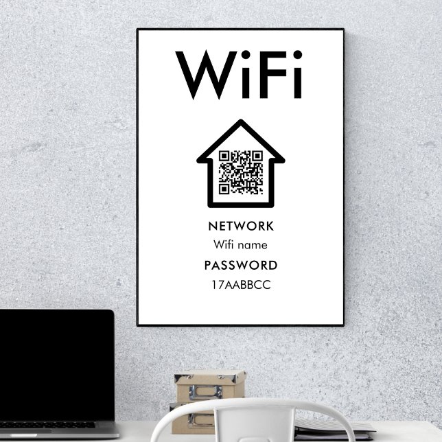 Póster Conectarse a Wifi | Escanear Para Conectar La Habi (Subido por el creador)