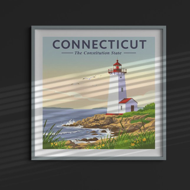 Póster Conecticut de vintage (Subido por el creador)