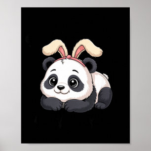 Póster Conejito de Panda Adorable Alguien Conejo Te Ama