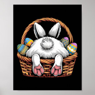 Póster Conejito Lindo Caza Huevos De Chocolate Caza De Hu